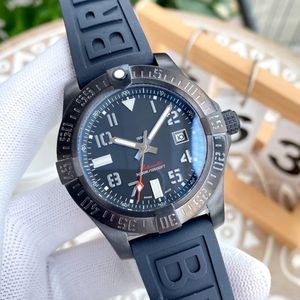 Top AAA Bretiling Luxe herenhorloge Oceaan Draaibare lunette Superocean Avenger Blackbird Blauw rubberen saffier Automatisch mechanisch uurwerk Zelfopwindende Zwitserse horloges