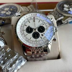 Top AAA Fashion Watch Quartz Mouvement de haute qualité en acier Limited Blue Dial Business Business Menles Casual Watches Strap en acier inoxydable Men de bracelet