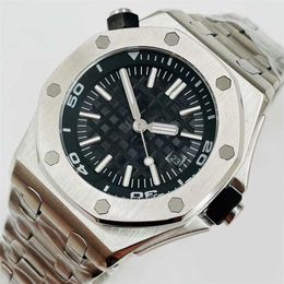 Top AAA Luxury Montre des hommes et des femmes en plein air Sportsdiving Automatic Machinery étanche The Steelchain 42 mm