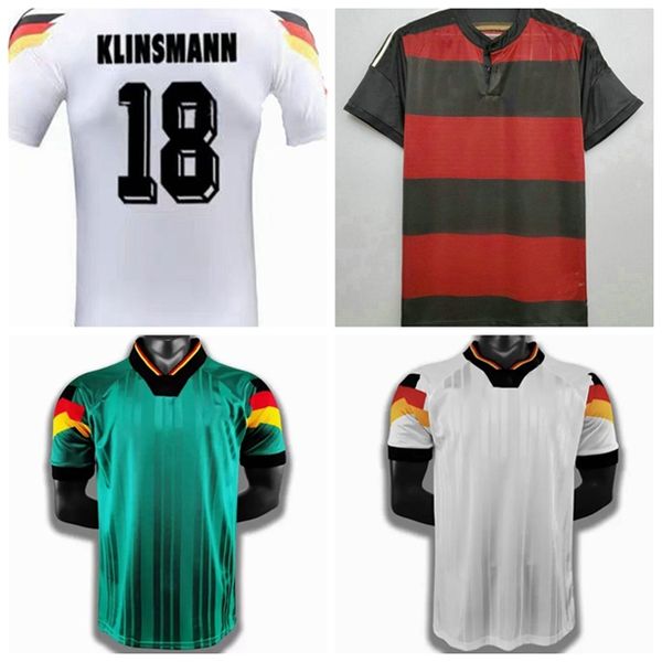 TOP ALEMANIA 1988 1990 1992 maillots de football rétro vintage classique Matthaus Voller Riedle Klinsmann camisetas 88 90 92 maillot futbol maillot de football camisa 2006