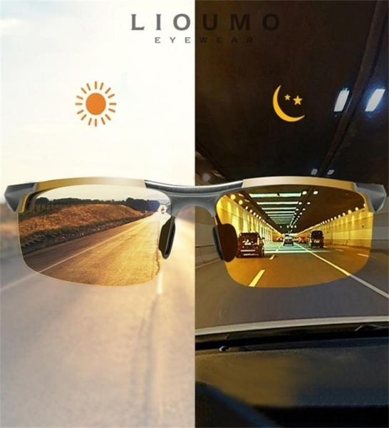 Gafas de visión nocturna antidiurnas para conducir, gafas de sol polarizadas para hombres, gafas pocromáticas para conductor, gafas zonnebril heren 2205107080742
