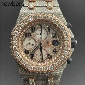 Top Audemar Pigue APF Factory Royal Oak Offshore Mécanique Montre Sports Fashion Sports Wristwatch Piglet Diamond Time Code Steel 21670st WN-VAQ5JJ5R