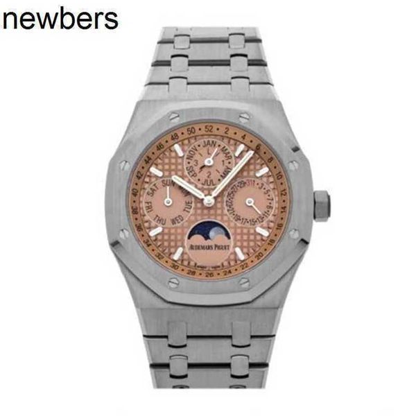 Top Audemar Pigue APF Factory Royal Oak Offshore Mécanical Watch Men's Sports Fashion Wristwatch Calendrier Titanium Alloy 26615ti.OO.1220TI.01 WN-6VOH9DA3