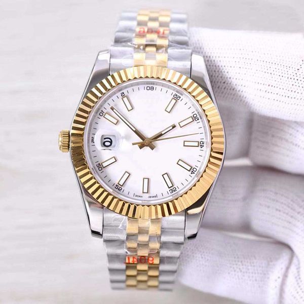 Top Diseñador automático Nuevo reloj mecánico para hombre Lupa grande Datejust 41 mm Acero inoxidable Zafiro Hebilla sólida Reloj unisex Mcd4