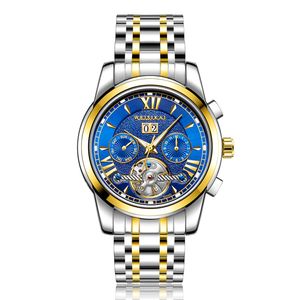 Top Automatische Mechanische Horloge Mannen Grote Vergrootglas 41mm Rvs Sapphire Solid Sluiting Polshorloge Heren Horloges Mannelijke Horloges
