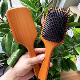 Top AVDA En Bois Grande Brosse À Palette Brosse Club Massage Brosse À Cheveux Peigne Prévenir Trichomadesis Cheveux SAC Masseur