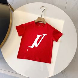 Top ropa para bebés, camiseta de diseñador para niños, camiseta para niños, niña, niño, ropa de manga corta para niños de 1 a 15 años, camisetas para niños, verano de lujo con etiquetas de letras, 8 colores, tamaño 90-160