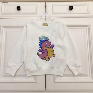 Top Baby Sweat à capuche à manches longues Pilluche Taille 100-150 Kids Designer Vêtements de dinosaure coloré Filles Boys Sweater 24MA