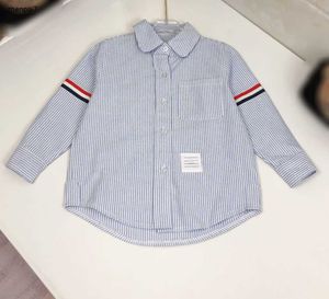 Top bébé chemise revers garçons manteau taille 90-130 cm de haute qualité pour enfants design de créateur Stripe Design Child Blouses Nov25
