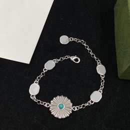 Top Bracelets Perle Design Lettre Bracelet pour Femme Cadeau Argent Plaqué Chaîne Bijoux Fourniture