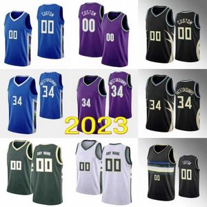 Top Basketball Classic Giannis Antetokounmpo Jersey 34 Jrue Holiday 21 Grayson Allen 12 Bobby Portis 9 Jae Crowder 99 Pat Connaughton 24 Khris Middleton 22 Hombres Niños