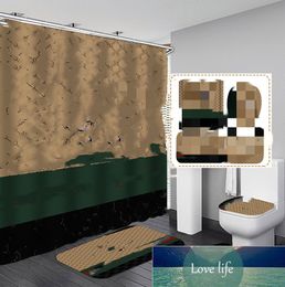 Conjuntos de banheiro superiores tapete chuveiro chuveiro tampa de assento do banheiro tapete antiderrapante e cortina de chuveiro eua