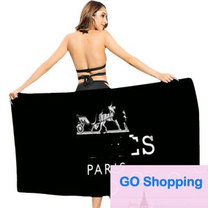 Serviette de plage en microfibre, absorbante, pas facile à pelucher, vente directe d'usine, serviettes de bain imprimées portables pour la natation