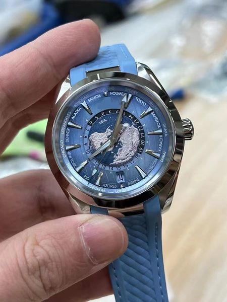 Top mejor VS VSF calidad hombre hombre reloj más nuevo buzo de natación movimiento AUTOMÁTICO RELOJ DE PULSERA sub cristal de zafiro impermeable pulsera azul hielo banda de goma