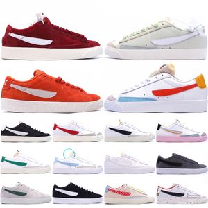 Top Blazers Low Hommes Femmes Chaussures Casual 77 Vintage Blanc Noir Faites-le compter Rose Oxford Sea Glass Outdoor Skateboard Sneakers Taille 36-45