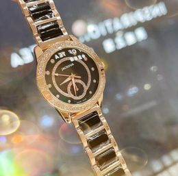Top marque Bee femmes diamants bague montres 40mm mouvement à quartz femme horloge montre en acier inoxydable Hardex verre Orologio di Lusso montres-bracelets Table