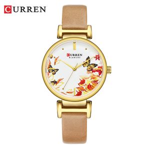 Topmerk Curren Luxe Dames Horloges Mode Creative Dial Quartz Horloge Vrouwen Waterdichte Elegante Montre Femme Relogio Feminino 210517