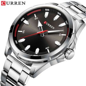 Top Merk Curren Heren Quartz Horloges Mode Business Horloges Full Steel Waterdichte Mannelijke Casual Clock Relogio Masculino 210517