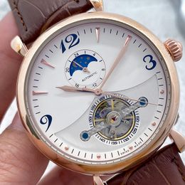 Top marque designer mens montres de luxe homme montres-bracelets Phase de lune mouvement mécanique automatique montre de mode étanche pour hommes cadeau d'anniversaire reloj de lujo