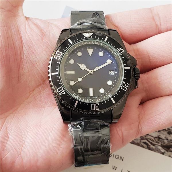 Top marque célèbre montre suisse pour hommes mécanique automatique mouvement montres pour hommes bleu profond mer noire designer montres waterpr196L