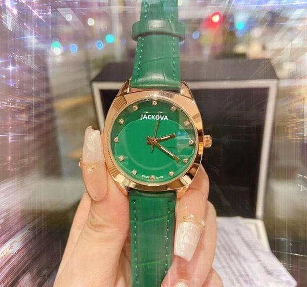 Moda de cuero de cuero de marca Top Marca Reloj Time Relojes de 33 mm Femenina Femenina Estudi