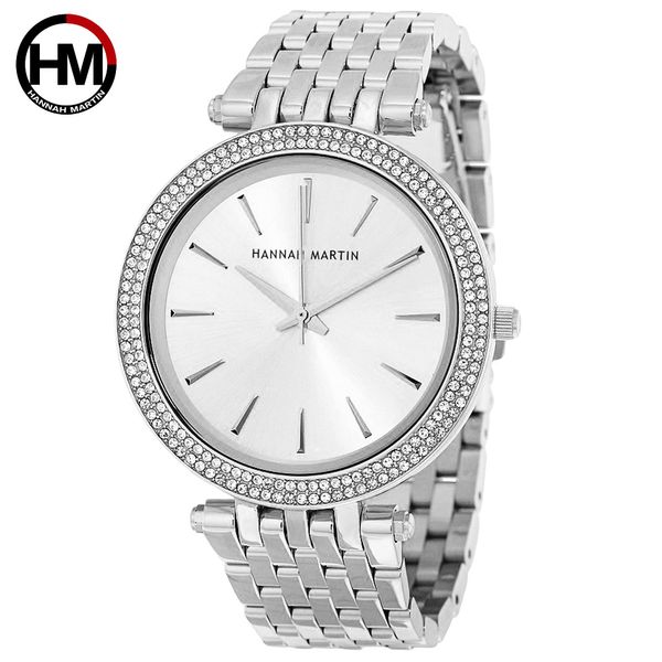 Hingestone Watch Pink Gold Diamond Business Fashion Imperproof Quartz Woards Watchs