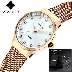 Topmerk Luxe Kleine Diamond Dames Wrist Charms Armband Horloges voor Dames Montre Femme 2019 MX190720