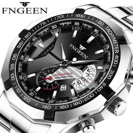 Лучший бренд, роскошные часы, модные повседневные военные кварцевые спортивные наручные часы, полностью стальные водонепроницаемые мужские часы Relogio Masculino 2205U