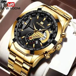 Top Brand Luxury Watch Fashion Venta de Gold Sports Casual Travel Wall Wallwatch Impermeable Reloj Relogio Masculino 240515