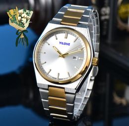 Topmerk mannen auto datum cool horloge Japan quartz uurwerk chronograaf klok retro roestvrijstalen band waterdicht super heldere drie naalden design horloges geschenken
