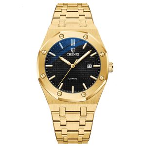 Top marque hommes montres dorées Royal 3ATM étanche en acier inoxydable mode affaires en acier hommes montre-bracelet à Quartz calendrier cadeau horloge