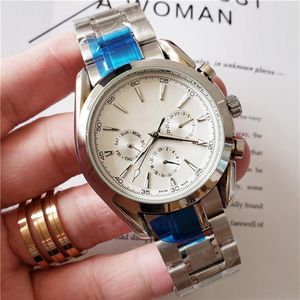 Top merk mannen horloges zwitsers automatisch uurwerk snelheid luxe horloge voor mannen alle wijzerplaat werk master waterdichte designer horloges montre 263P