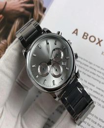 Top Brand Mens Watches Fashion Luxury Watch Chronograph Stopwatch Quartz polshorloges Alle subdial werk roestvrijstalen band voor M5184972