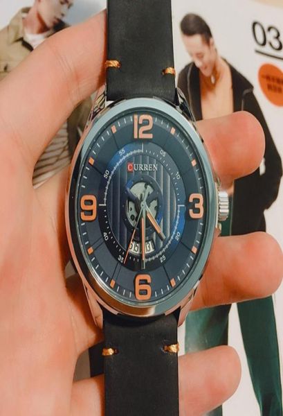 Relojes de marca superior para hombre, correa de cuero de lujo, resistente al agua, reloj deportivo de cuarzo multifuncional, reloj militar de negocios para hombre 9958191