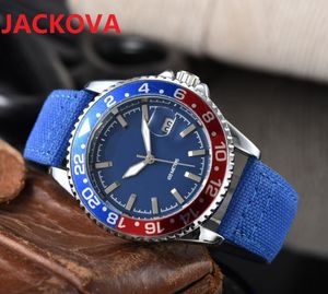 Top marque Quartz chronographe hommes montre bracelet en tissu président classique généreux affaires suisse annuel super horloge