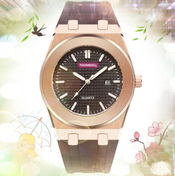 Top marque quartz mode mens horloge montres automatique date hommes robe designer gros cadeaux masculins en acier inoxydable élastique à la mode montre multifonctionnelle