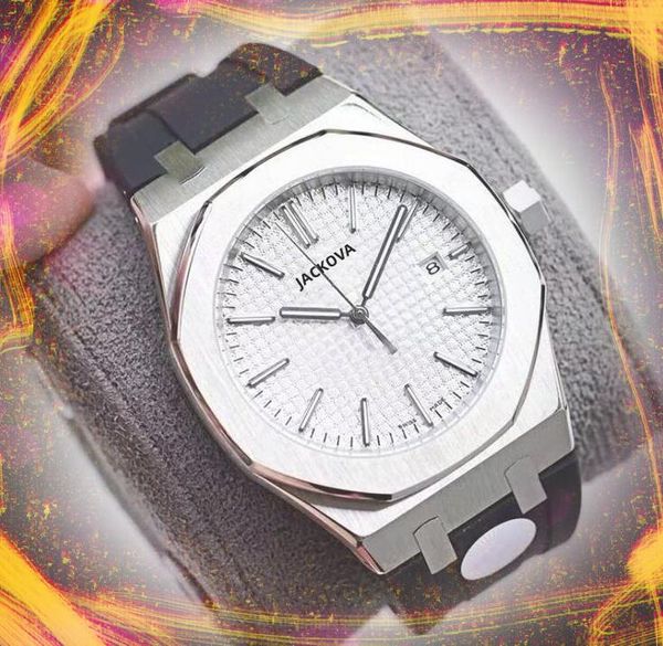 Top marque quartz mode hommes horloge montres date automatique hommes robe chronomètre boîtier en acier inoxydable miroir en cristal importé classique montres généreuses