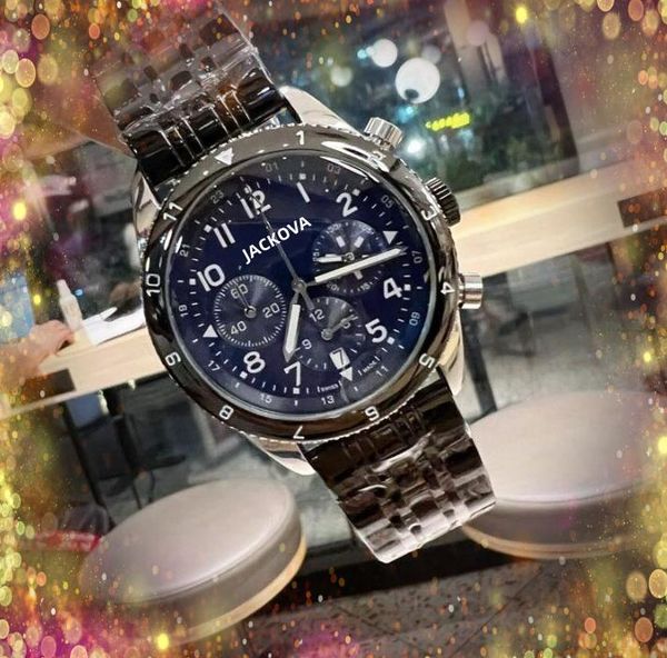 Top marque quartz mode hommes horloge montres date automatique montre entièrement fonctionnelle en acier inoxydable cadeaux masculins atmosphère classique belle montre-bracelet relogios