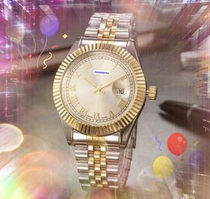 Top marque quartz femmes mens horloge montres date automatique romain numéro numérique cadran horloge en gros cadeaux masculins doux en acier inoxydable bande montre-bracelet montre de luxe