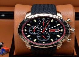 Top Brand Swiss 1000 Miglia Chronograph Mens Quartz Sport Watch Rose Gold Grans Turismos GTS Xls Rubber Mans Luxury inoxydless Wris9347620