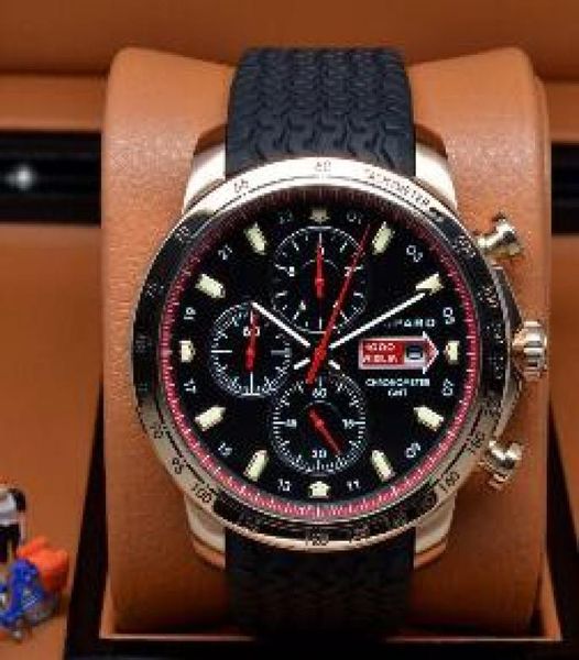 Top Brand Swiss 1000 Miglia Chronograph Mens Quartz Sport Watch Rose Gold Grans Turismos GTS Xls Rubber Mans Luxury inoxydless Wris8960872