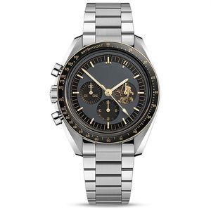 Montres suisses de marque supérieure pour hommes Apollo 11 50e anniversaire deisgner montre mouvement à quartz tout cadran travail cadran moonshine vitesse montr341V