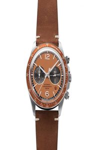 Top Brand Watch Men Leather Sports montre Men039s Army Military Quartz Wristwatch Chronograph Male Clock Relogio Masculino GIF7915819