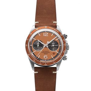Top Brand Watch Men Leather Sports Watches Heren Army Militair Quartz PolsWatch Chronograph Male Clock Relogio Masculino GIF284J
