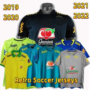 Top BRAZILS 19 20 21 22 Maillots de football Casual Retro Hommes Maillots de football T.SILVA P.COUTINHO G.JESUS MARQUINHOS CASEMIRO VINI JR RICHARLISON RODRYGO Polos d'entraînement