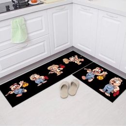 Alfombras superiores Alfombras de cocina simples de moda Alfombra antideslizante absorbente Pasillo Dormitorio Sala de estar Decoración Balcón Baño Alfombra larga 20230820A05