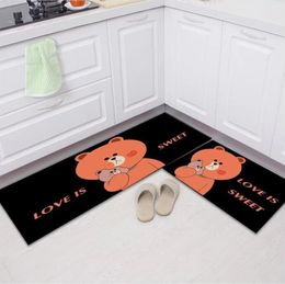 Top tapijten modieuze eenvoudige keukenvloermatten absorberende niet -slip mat hal