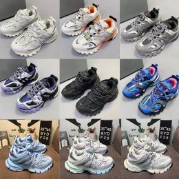 Top casual schoenen en sneakers luxe designer track man dik wit zwart net nylon bedrukt lederen drievoudige s riem Katian 3.0