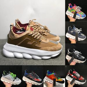 Top casual schoenen Italië reflecterende hoogte kettingreactie sneakers drievoudige zwart witte multi-kleurs suede roodblauw geel fluo tan mannen vrouwelijke trainers sneakers sport