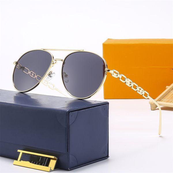 Top lunettes de soleil œil de chat marque de luxe designer monture en métal lentille dégradée emblématique charnières S-lock temple avec personnalité féminine classique lunettes tout-match très sympa